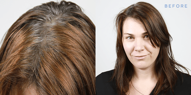 Beth’s hair before the 2015 color application